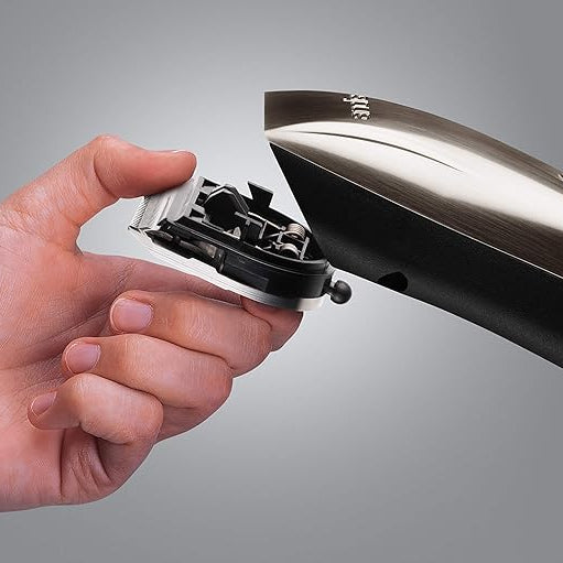 Andis hair clipper is with bonus shaver head.