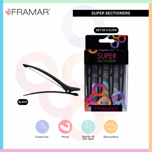 Framar hair section clips black