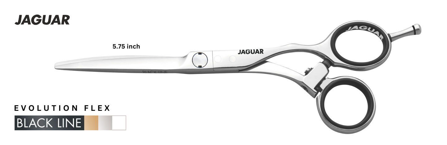 Jaguar EVOLUTION FLEX Hairdressing scissors 5.75 Inch | Black Line Scissors - LoveSelf Beauty