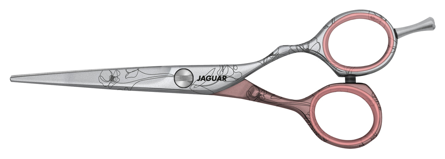 Jaguar Hairdressing scissors Tendor Love are painted colorful scissors, Most Stylish hairdressing scissors in India.