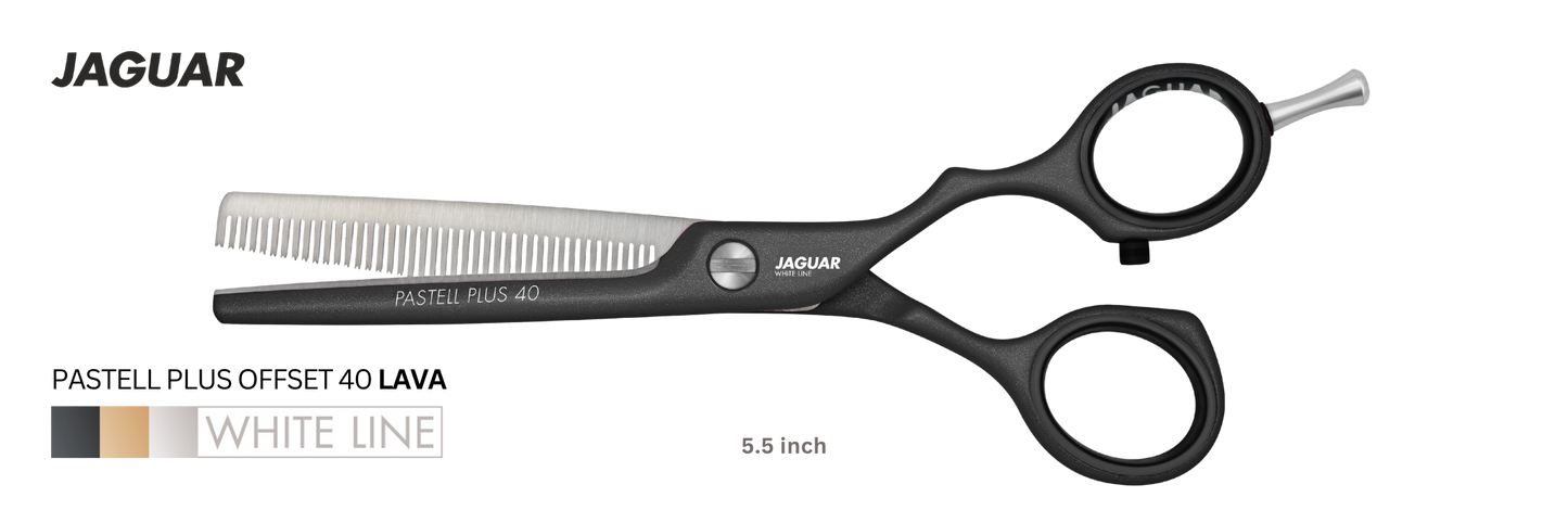 Buy Jaguar Texturing Hair Thinning Scissors Pastell Plus Offset 40 Lava Color | Love Self Beauty.