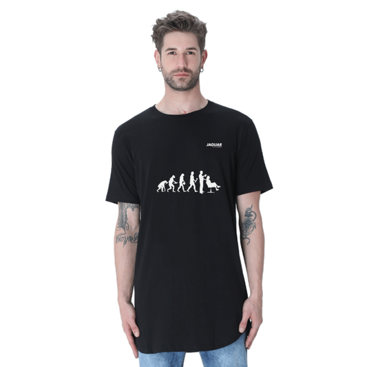 Buy long length barber t shirts of Jaguar