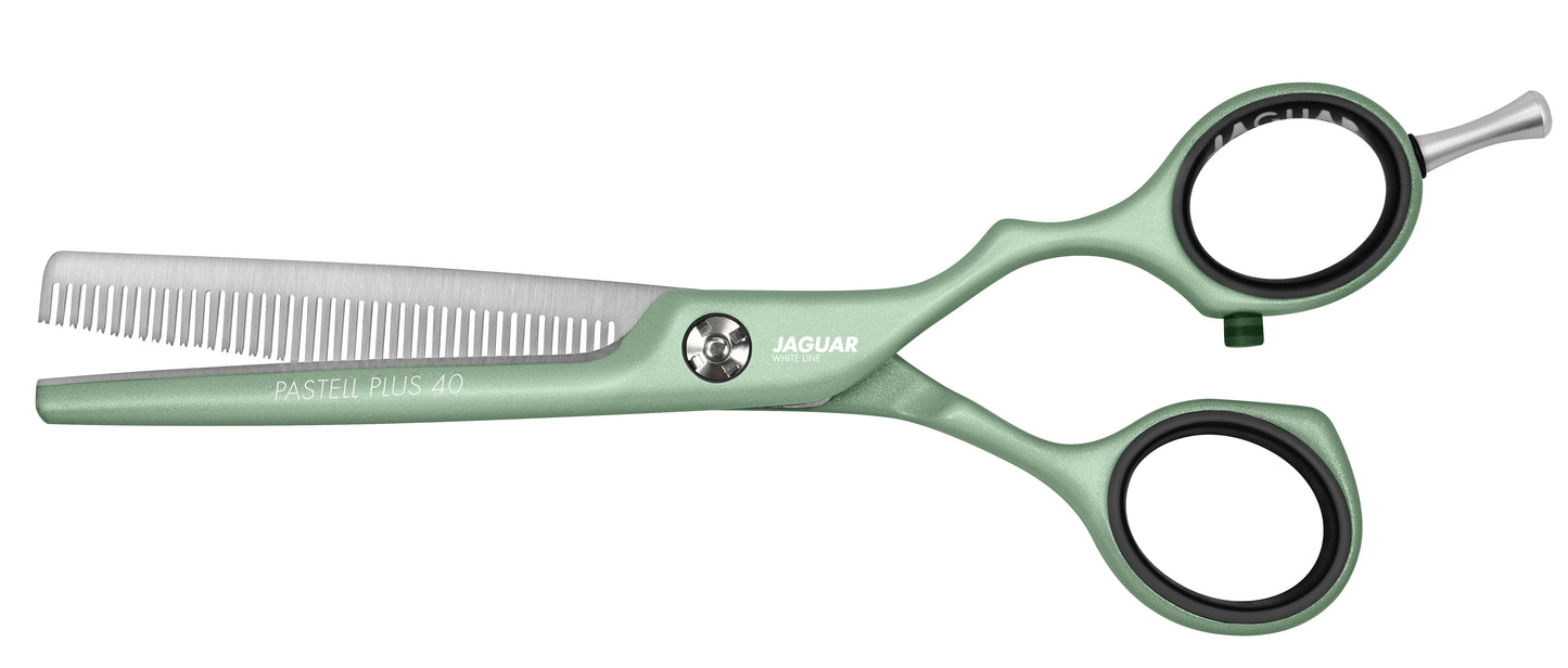 Buy Jaguar Texturing Hair Thinning Scissors Pastell Plus Offset 40 Matcha Color | Love Self Beauty.