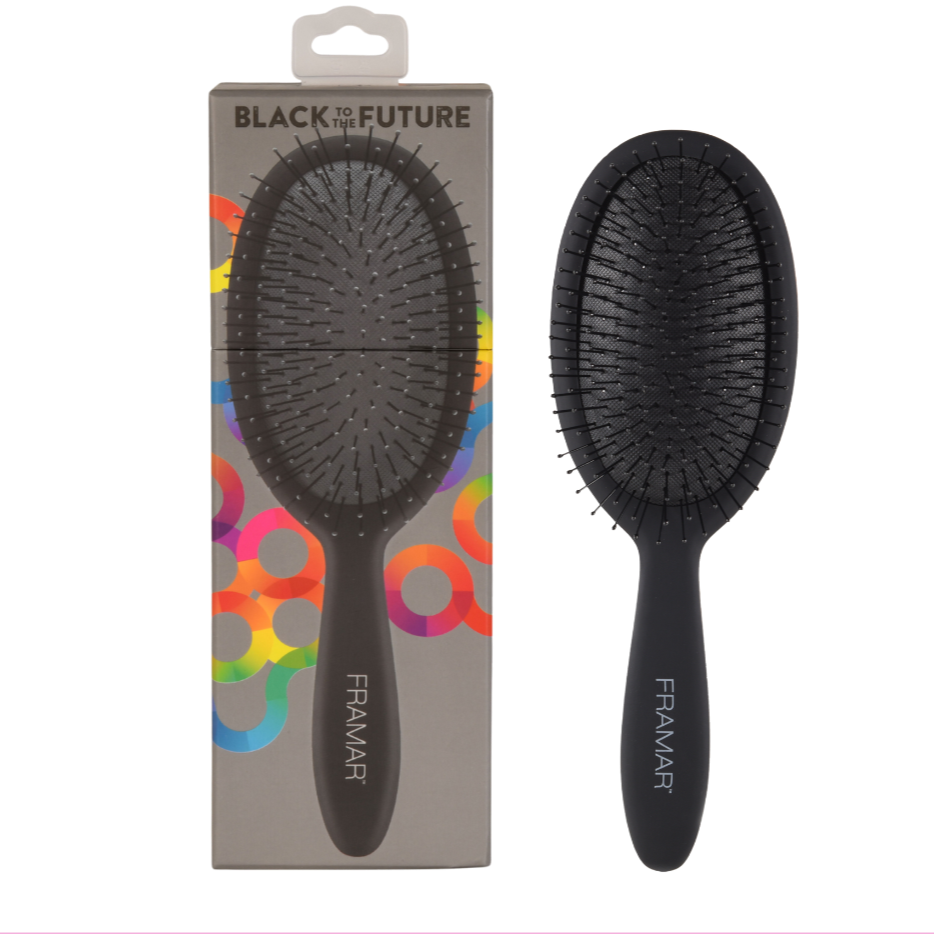 Buy Framar Hair Detangle brush in black Color | Love Self Beauty