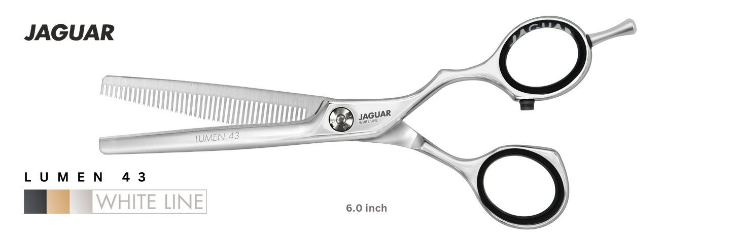 Buy Jaguar Thinning Hair Scissors Lumen 43, Hair Thinning Scissors for Salon | Love Self Beauty.