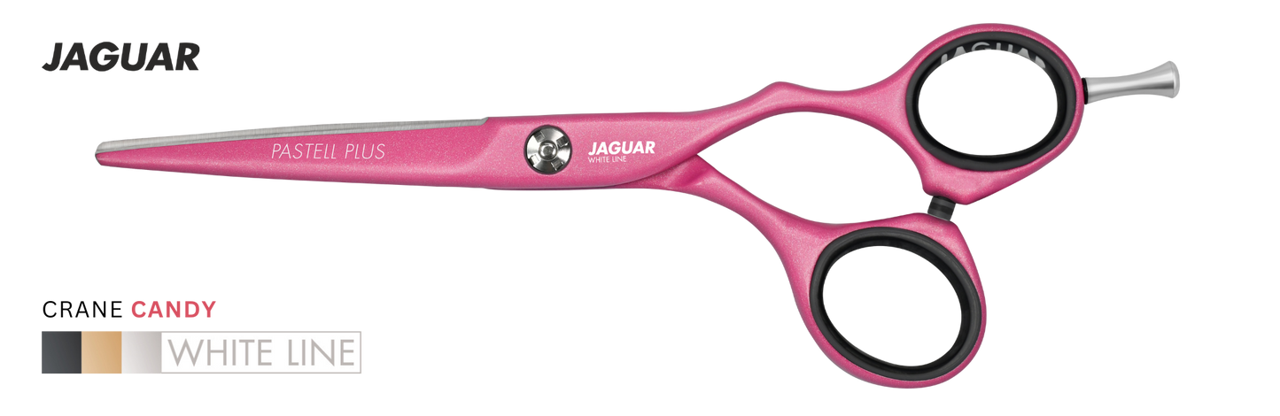 Buy Jaguar Hair Scissors Pastell Plus Crane Candy. Professional hairdressing scissors. Best hair cutting Scissors for salons | Love Self Beauty.