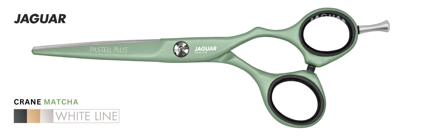 Buy Jaguar Hairdressing Scissors Pastell Plus Crane Matcha. Best Professional Scissors for Hair Cutting and Slicing | Love Self Beauty