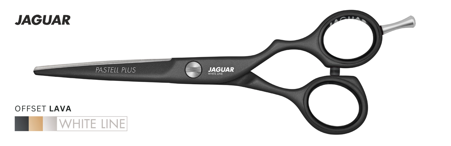Buy Jaguar Hairdressing Scissors Pastell Plus offset Lava color. Best Professional Scissors for Hair Cutting and Slicing | Love Self Beauty.