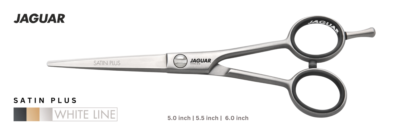 Jaguar Hairdressing Scissors Satin Plus. Straight blade scissors best for Salon use | Love Self Beauty