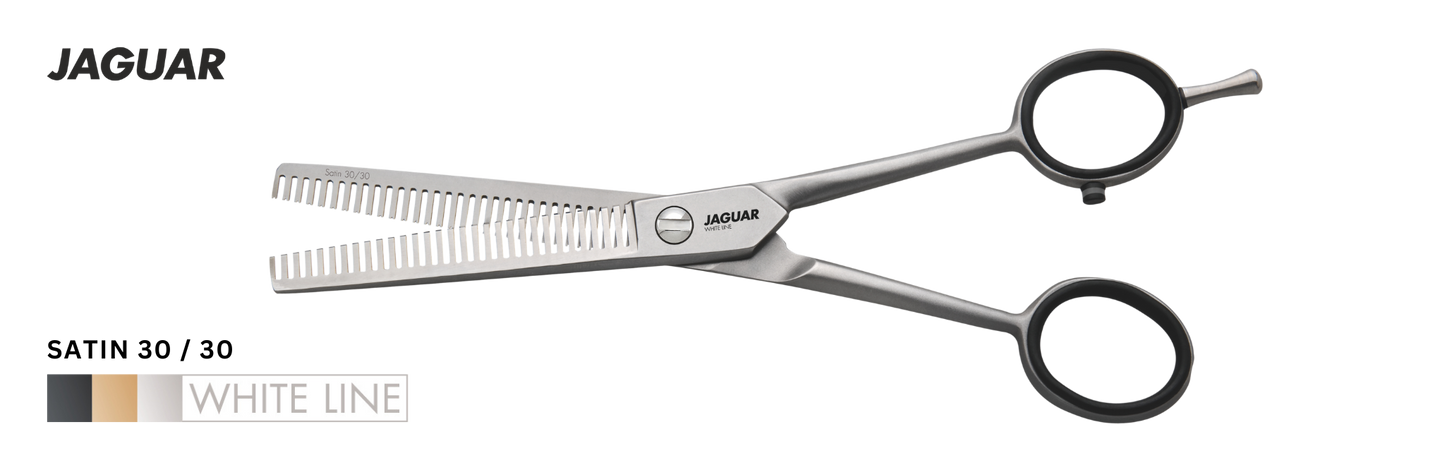 Buy Jaguar Texturing Scissors Satin 30/30. Texturizing Scissors with teeth on both blades | Love Self Beauty.