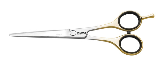 Buy Jaguar Hairdressing scissors for salon Perfect, Gold plated hair cutting scissors with classic handle and straight blades. Perfect for Hair cutting and slicing | Love Self Beauty.