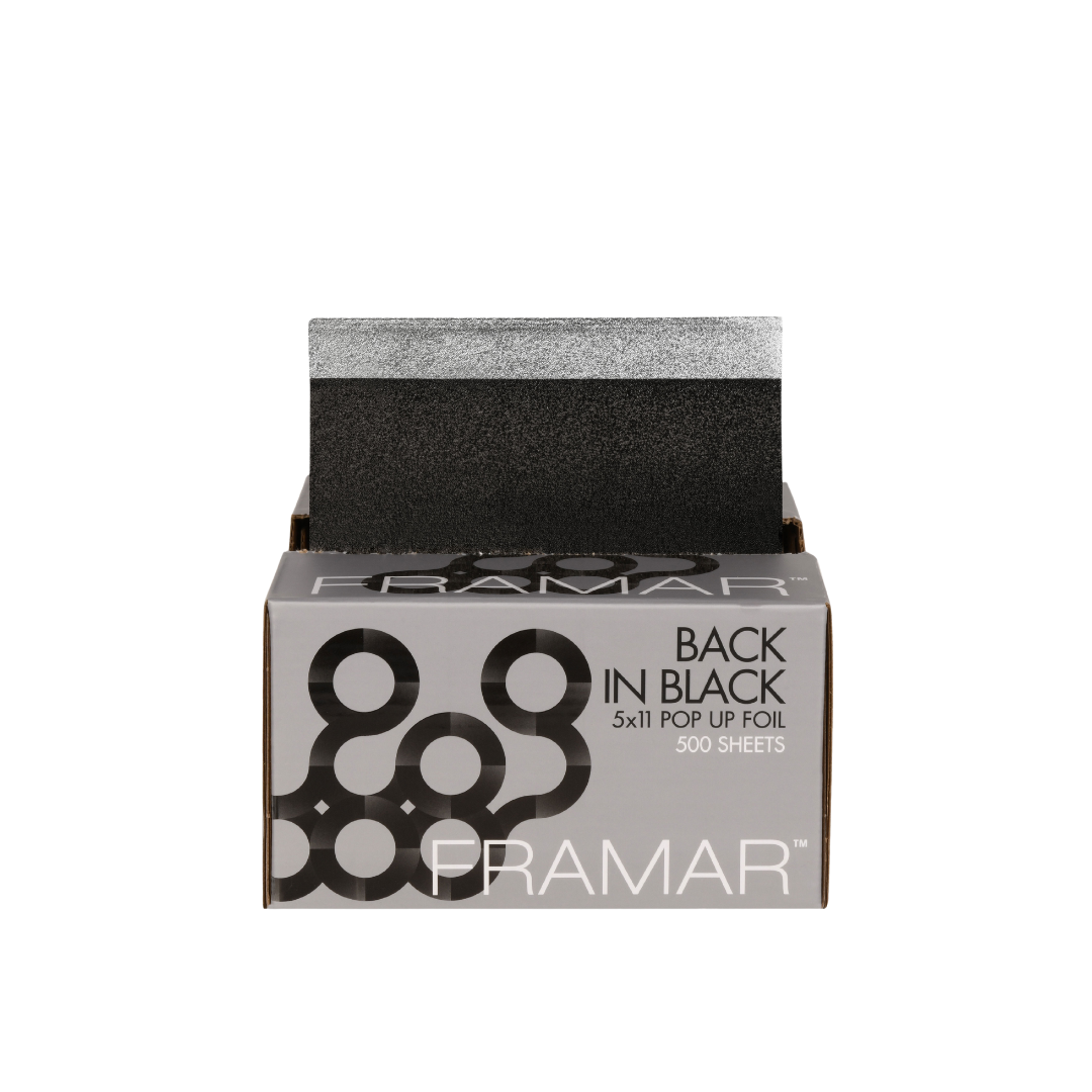 Buy Framar Hair Color Foil, Aluminium Hair Coloring foil for salons, Back to Black - Pop Up | Love Self Beauty.
