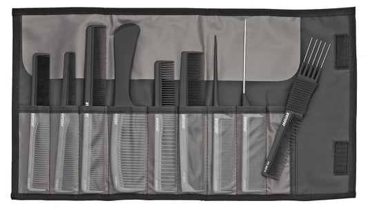 Buy Jaguar Professional Hair Comb set of Black Color 9 Hair Cutting Combs and Styling combs for Barbers and Salons | Love Self Beauty.