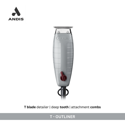 Best men's face and body trimmer – Andis T-Outliner corded with zero-gap carbon steel blade for barber-quality results