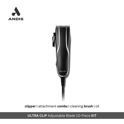 Best man clipper – Andis Ultra Clip corded hair and beard clipper with self-sharpening blade for precise trimming