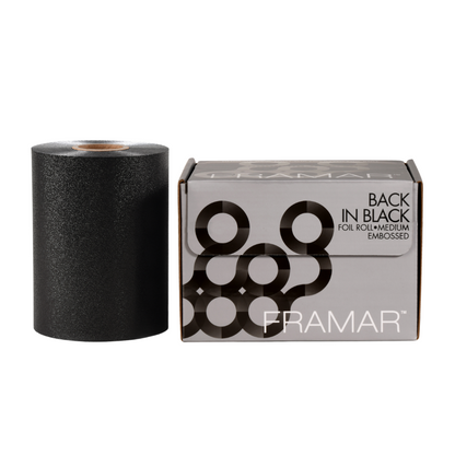 Framar Embossed Aluminium hair coloring Foil Roll, Best Foil for Hair Color and Balayage in Black Color. Available now at Love Self Beauty India.