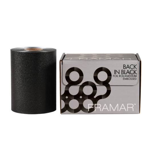 Framar Embossed Aluminium hair coloring Foil Roll, Best Foil for Hair Color and Balayage in Black Color. Available now at Love Self Beauty India.