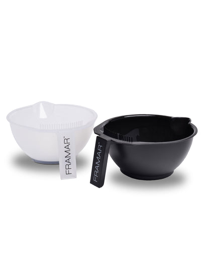 Color Bowls - Black & Clear Set of 2 - LoveSelf Beauty