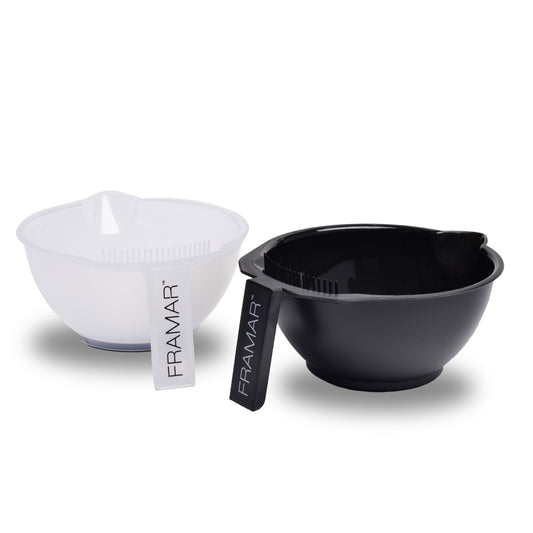 Buy Framar Color Bowls - Black & Clear Set of 2 - Love Self Beauty