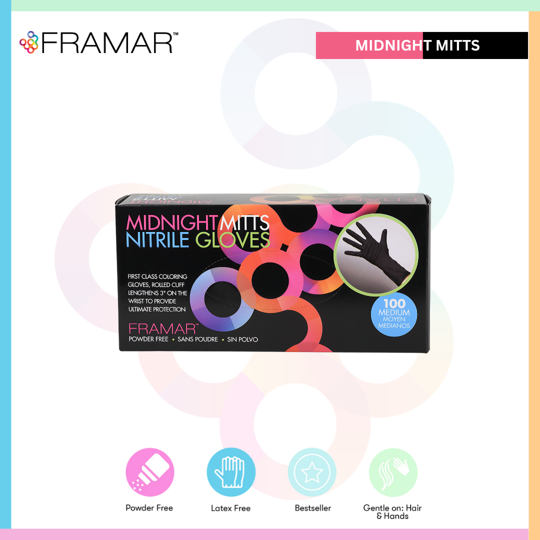 Buy Framar Nitrile Gloves for Salon - Love Self Beauty