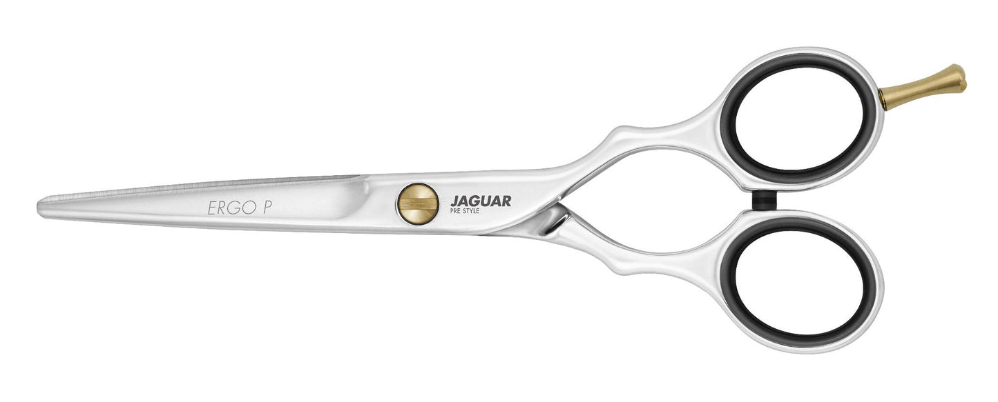 BUY JAGUAR ERGO Polished hairdressing scissors for Hair cutting in chrome finish | Love Self Beauty.