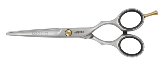 Buy JAGUAR ERGO SLICE hairdressing scissors with classic design, perfect for hairstylists | Love Self Beauty.