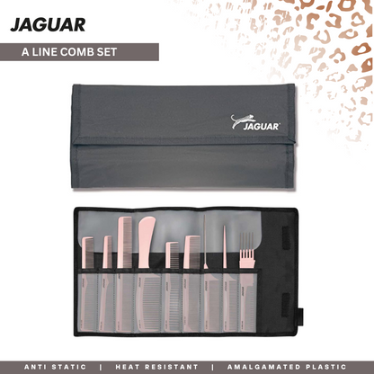 Jaguar A-Line Professional Hairdressing Comb Set for Salons & Stylists