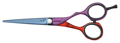 Jaguar Hair cutting scissors focus on is best colorful hairdressing scissors in india.