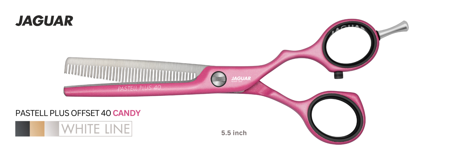 Buy Jaguar Texturing Hair Thinning Scissors Pastell Plus Offset 40 Candy Color | Love Self Beauty.