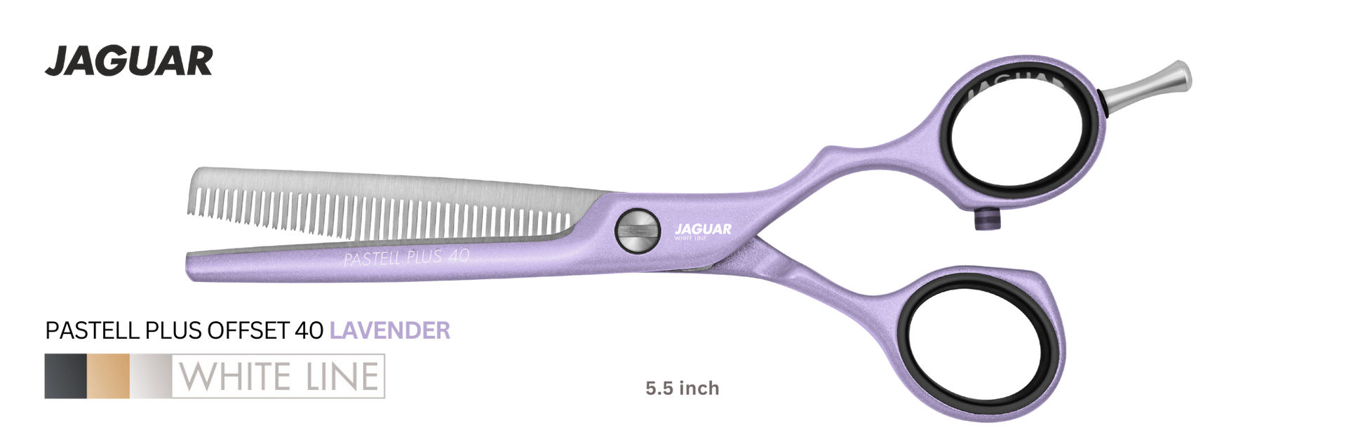 Buy Jaguar Texturing Hair Thinning Scissors Pastell Plus Offset 40 Lavender Color | Love Self Beauty.