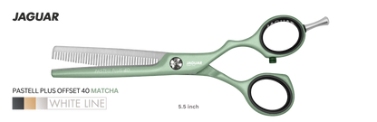 Buy Jaguar Texturing Hair Thinning Scissors Pastell Plus Offset 40 Matcha Color | Love Self Beauty.