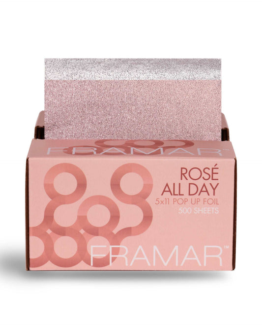 Buy Framar Hair Color Foil, Aluminium Hair Coloring foil for salons, Rose all day - Pop Up | Love Self Beauty. 