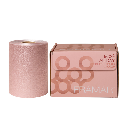 Framar Embossed Aluminium hair coloring Foil Roll, Best Foil for Hair Color and Balayage in Pink Color. Available now at Love Self Beauty India.