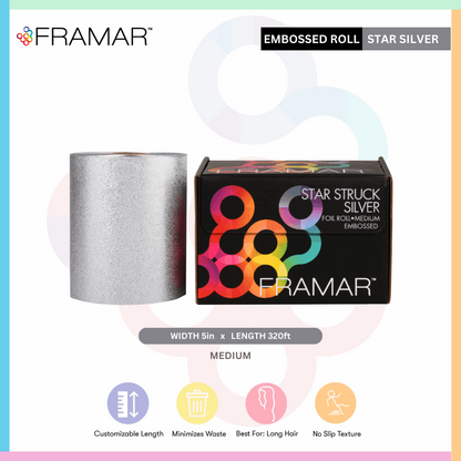 Embossed Aluminum foil roll for hair coloring
