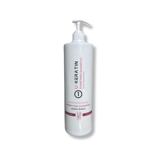 Buy U keratin Purifying shampoo for hair cleaning and preparing for Ukeratin treatment by Love Self Beauty.