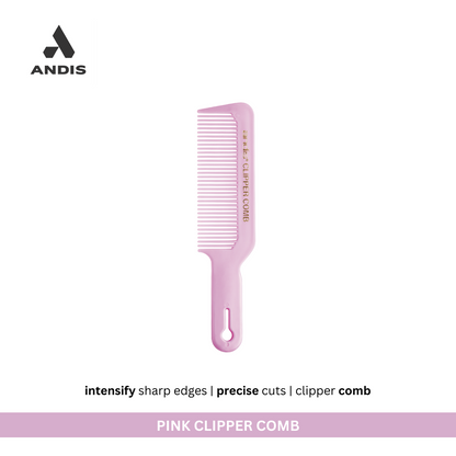 Buy Andis Hair Clipper comb in Pink Color to cut hair with clippers and trimmers in salons and for personal use also | Love Self Beauty.