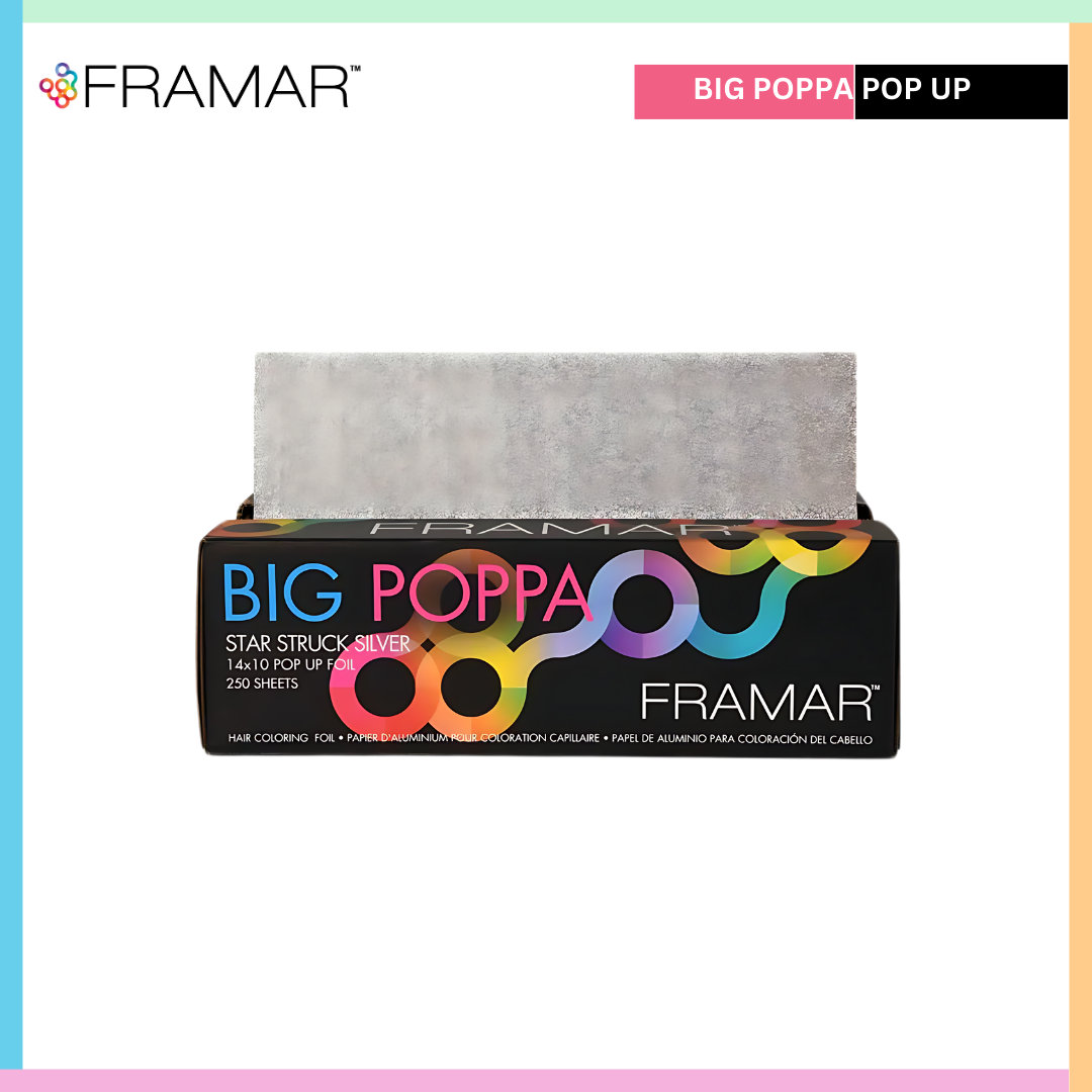 Buy Framar Wide Aluminium Hair Coloring Foil | Big Poppa 250 Sheets | Love Self Beauty.