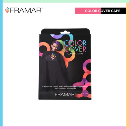 Framar cutting and color cover cape sheet | Love Self Beauty