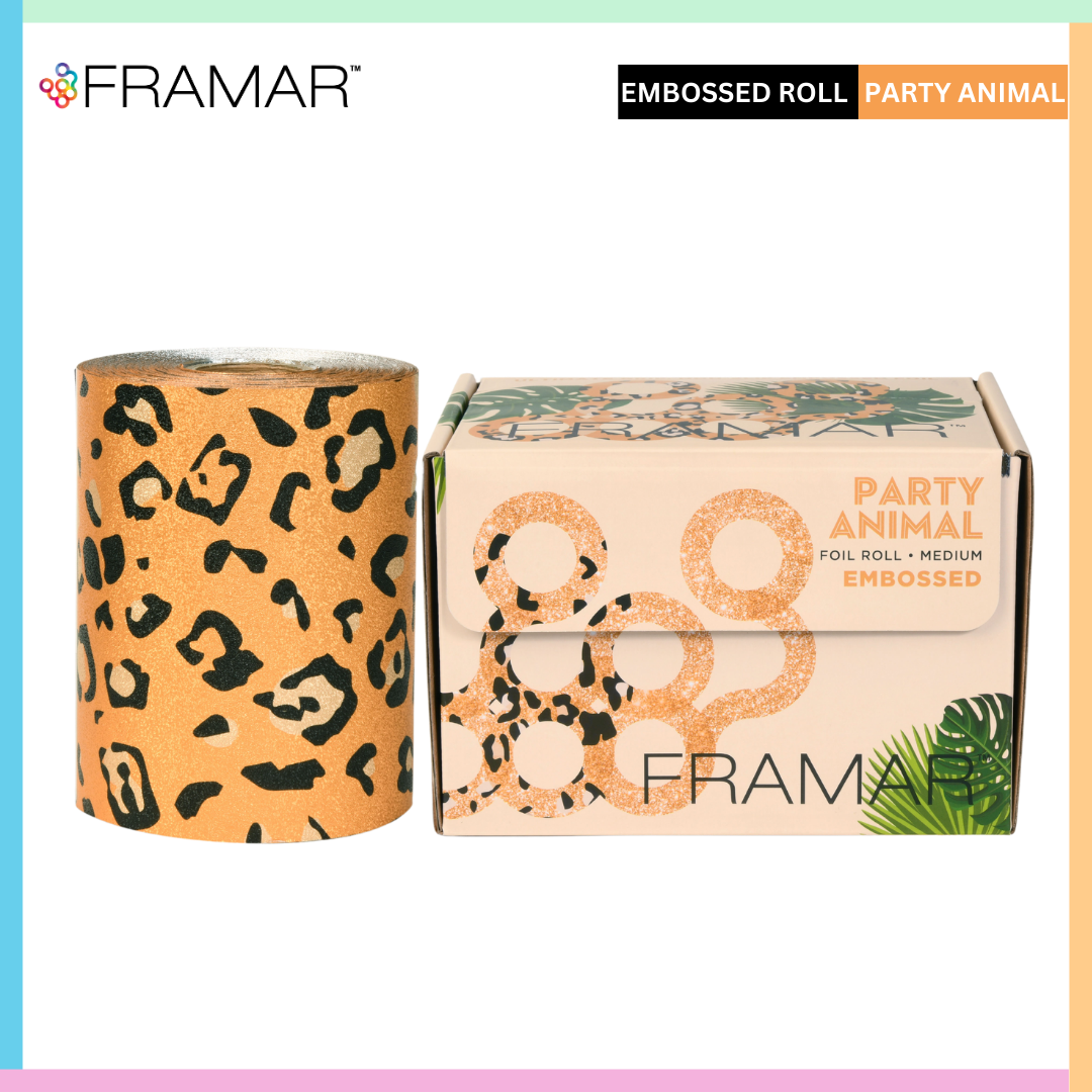 Framar aluminium hair color foil roll animal print | Love Self Beauty