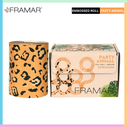 Framar aluminium hair color foil roll animal print | Love Self Beauty