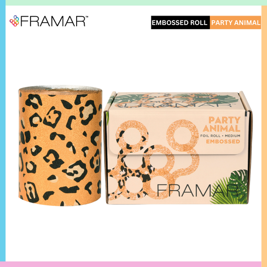 Framar aluminium hair color foil roll animal print | Love Self Beauty