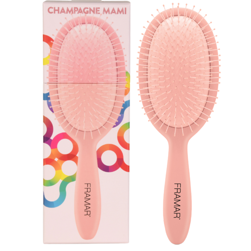 Framar Hair Detangle brush in Champagne Color | Love Self Beauty