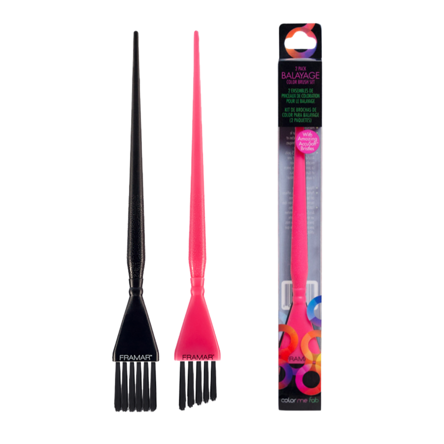 Thin Hair Coloring Brush Set of 2 | Framar Detail Brush | Love Self Beauty.