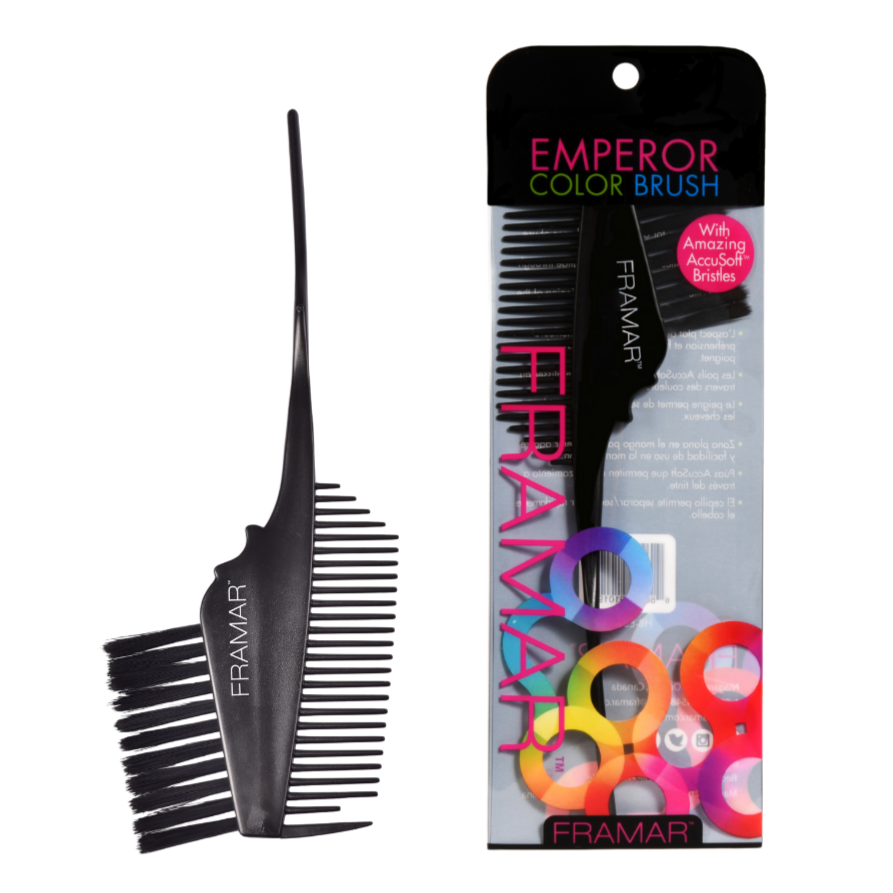 Hair Coloring Brush with Comb | Framar Emperor Color Brush | Love Self Beauty.