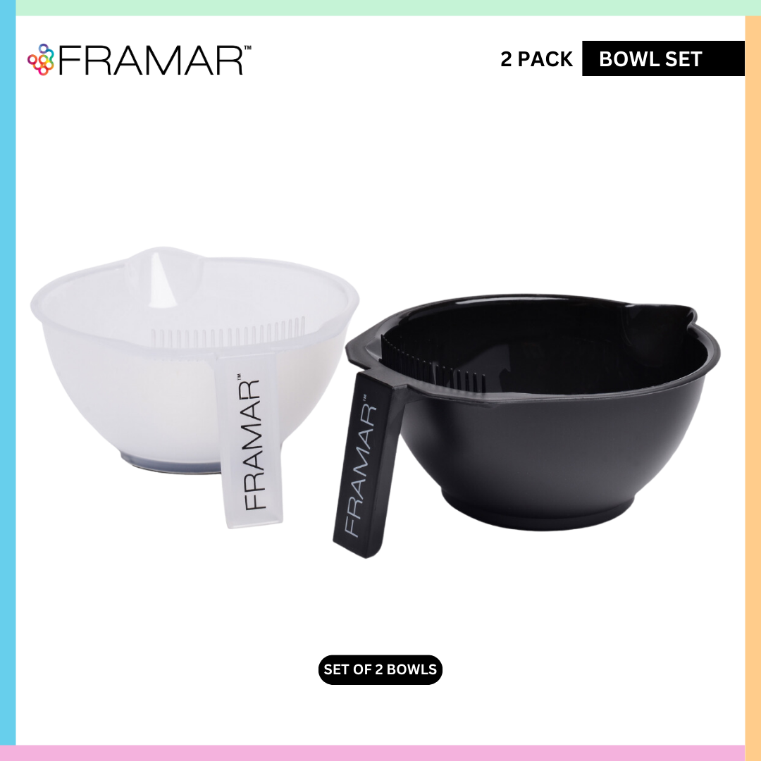 Buy Framar Hair color mixing bowl and treatment bowl set | Love Self Beauty