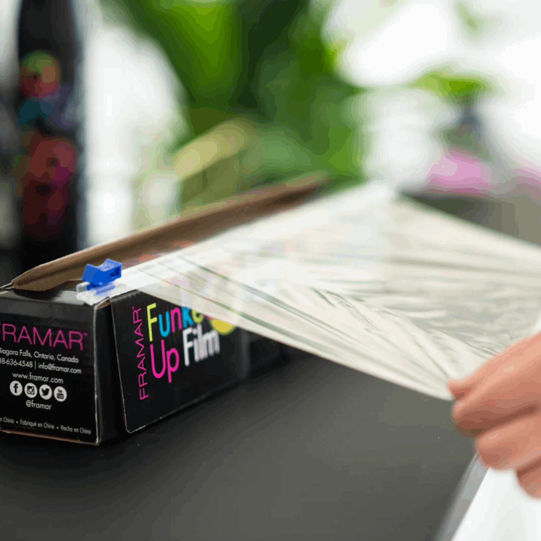 framar funked up hair color film can be cut to any size.