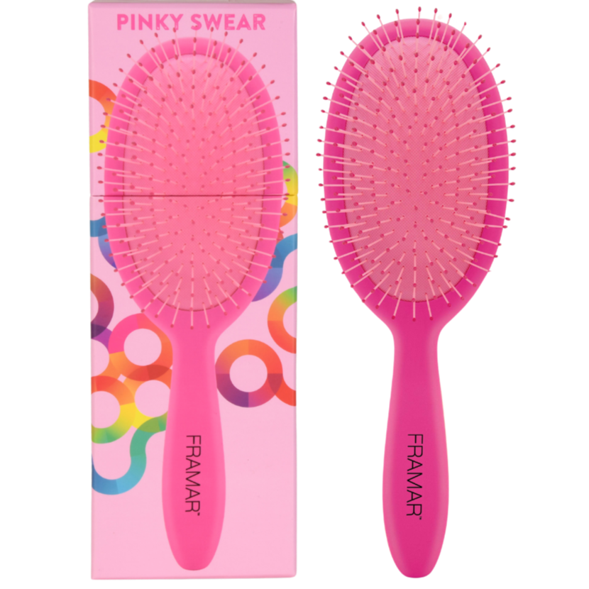 Buy Framar Hair Detangle brush in pink Color | Love Self Beauty