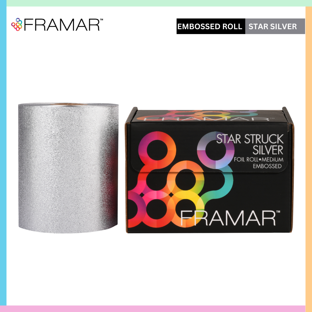 Framar aluminium hair color foil roll start struck silver roll  | Love Self Beauty