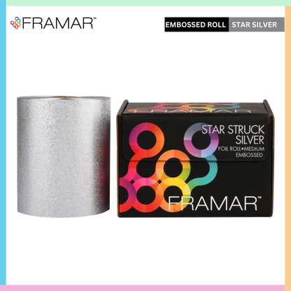 Framar aluminium hair color foil roll start struck silver roll  | Love Self Beauty