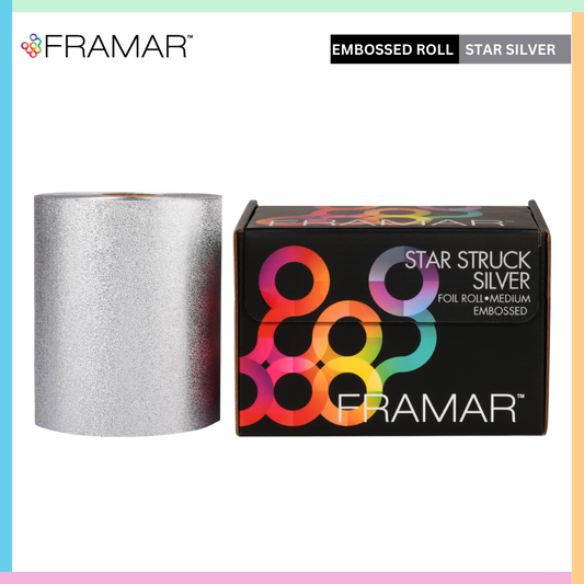 Framar aluminium hair color foil roll start struck silver roll  | Love Self Beauty